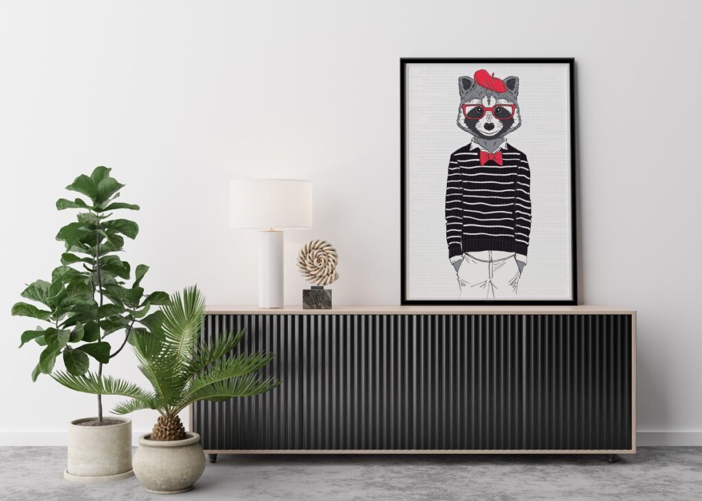 Animal Frameable (Raccoon)
