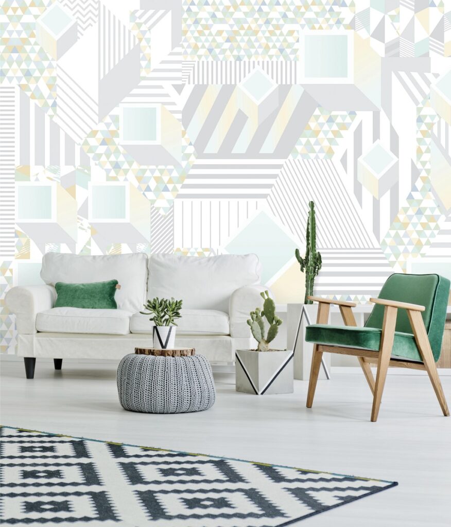 Bauhaus Dimensional Wall Covering Example