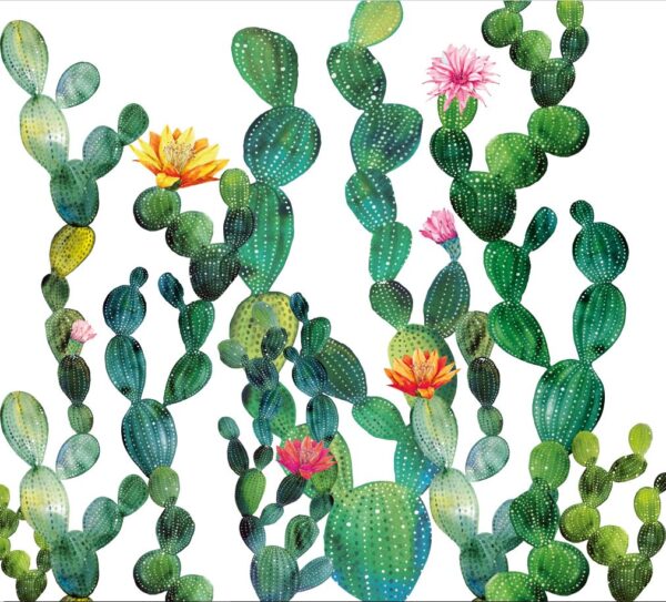 Cactus Dimensional Wall Covering Full Design