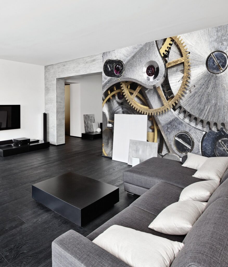 Clockwork Dimensional Wall Covering Example