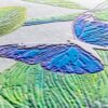Green Leaves Dimensional Wall Covering Close Up
