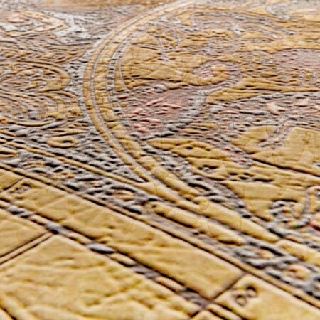 Historical Atlas Dimensional Wall Covering Close Up