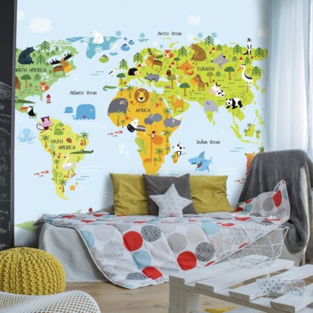 Kid Map Dimensional Wall Covering Product Image