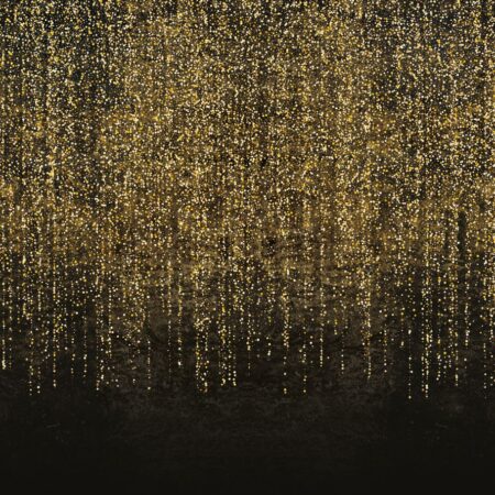 Magic Rain Gold Dimensional Wall Covering Full Design