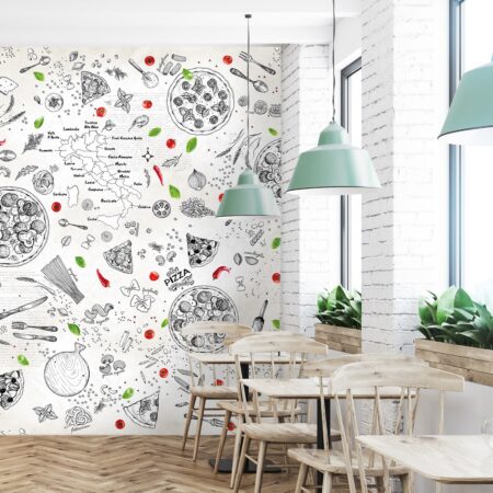Pizzeria (Cream) Dimensional Wall Covering Product Image