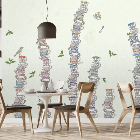 Tea Time Dimensional Wall Covering Product Image