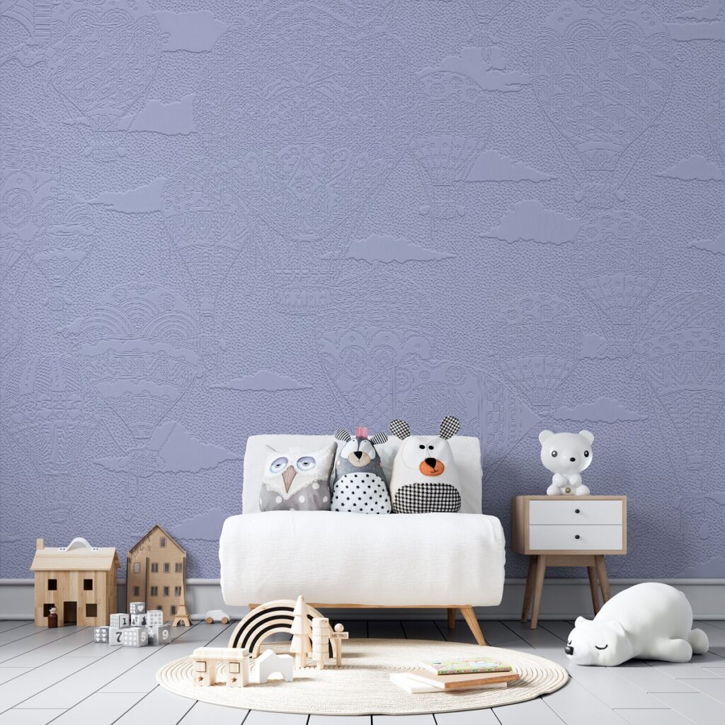 Hot Air Balloons Dimensional Wall Covering Sample